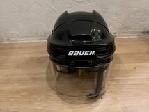 BAUER / バウアー ヘルメット HH4000L アイスホッケー 防具 L~XL程度 長期保管品 現状販売 USED ブラック _画像2
