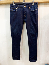 Q88★PaulSmith JEANS/ポールスミス ボタンフライ濃混ストレートデニム メンズ Lサイズ ネイビー ボトム デニム カジュアル USED ★_画像1