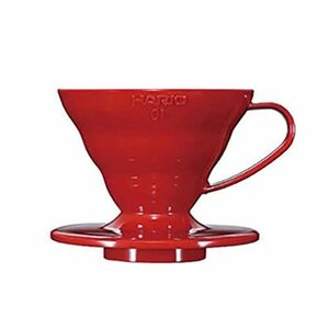 HARIO (ハリオ) V60 透過 コーヒードリッパー 01 レッド コーヒードリップ 1~4杯用 VDR-01-R