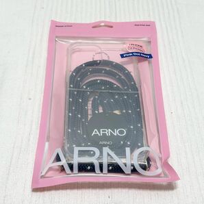 【未使用】 iPhone 12 Pro Max ARNO アルノ Pink Dot Navy ピンク ドット ネイビー ショルダー付き クリア アウトレット品