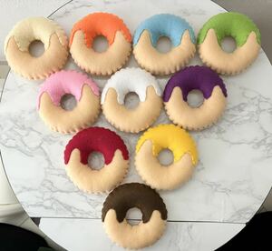 new goods doughnuts 10 piece toy felt hand made present kindergarten child care . facility ba The -... playing photograph photographing birthday 