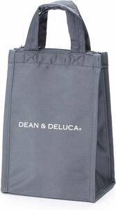 DEAN&DELUCA クーラーバッグ グレーS 保冷バッグ ファスナー付き コンパクト お弁当 ランチバッグ