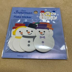 キャンドゥ　snowman snow man 雪だるま　シール　　ステッカー