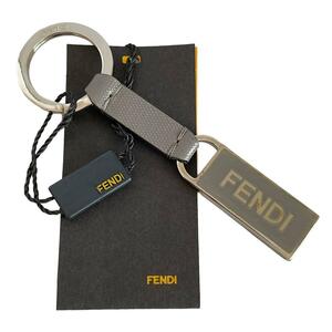 FENDI Fendi key holder bag charm key ring Logo beautiful goods 