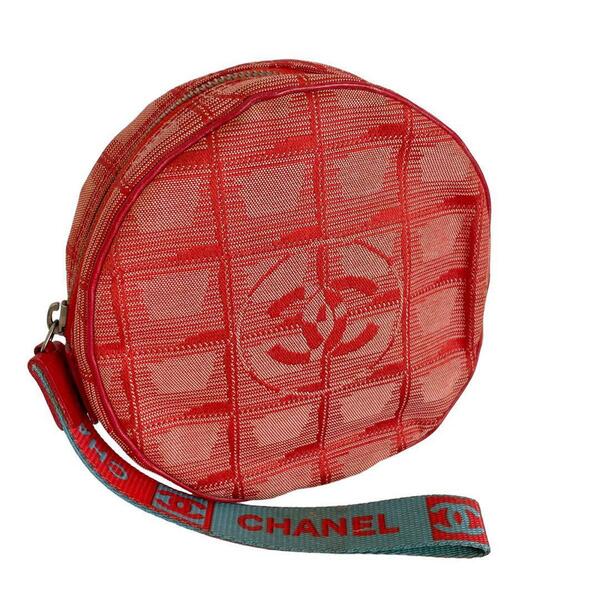 CHANEL シャネル スポーツライン 丸形 ポーチ トラベルポーチ 化粧ポーチ