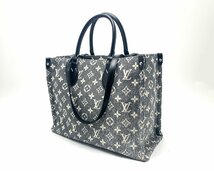 LOUIS VUITTON ルイヴィトン モノグラム ジャガード デニム オンザゴーMM M46448 トートバッグ ショルダーバッグ 2wayバッグ 鞄 カバン_画像2