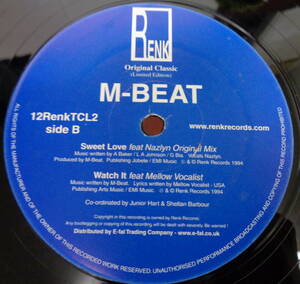 L#4107◆12inch◆ M-BEAT - Incredible feat. GENERAL LEVY / Sweet Love feat. Nazlyn / Watch It feat. Mellow Vocalist 12RenkTCL2