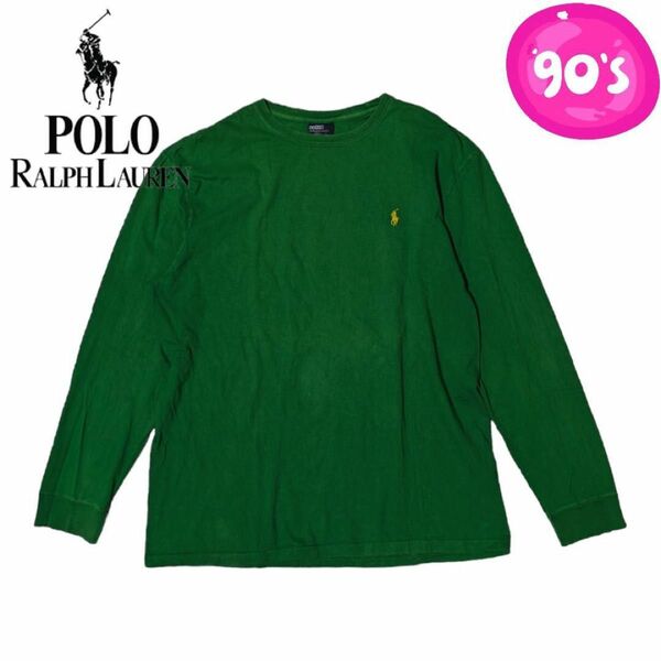 Polo by Ralph Lauren グリーン コットン 長袖Tシャツ