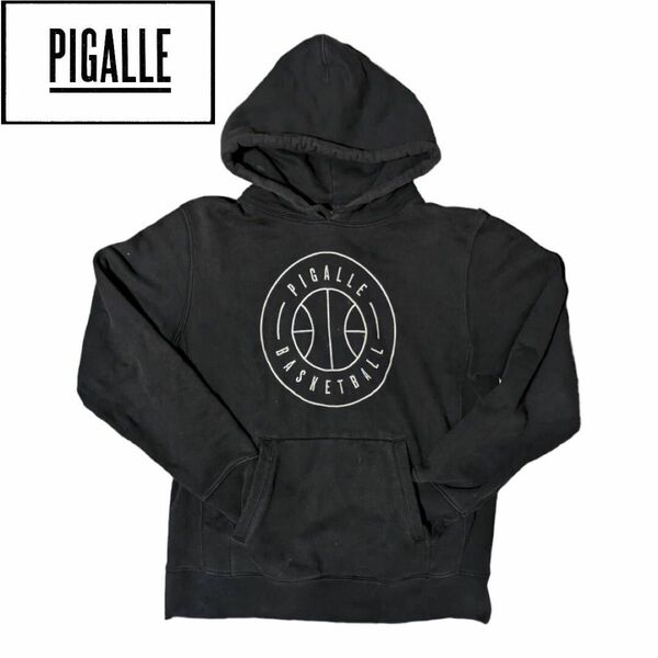 PIGALLE バスケットボール ブラック パーカー スウェットパーカー フーディー