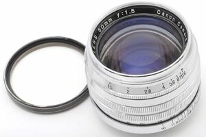 CANON LENS 50mm F1.5 キャノン レンズ フィルター Lマウント L39 日本製 キヤノン カメラ Leica ライカ Leitz ライツ 50/1.5 5 15