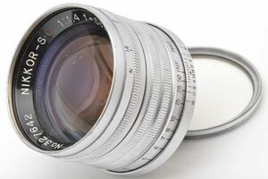 NIKKOR S・C 5cm F1.4 ニッコール Ｓ・Ｃ Lマウント L39 日本光学 ニコン Leica ライカ Leitz ライツ 東京 Nikon NIKKOR-S C 5/1.4 50 14