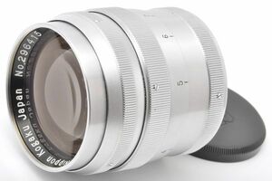 NIKKOR-P C 8.5cm F2 ニッコール Ｐ Ｃ Lマウント L39 Nikon ニコン Nippon Kogaku 日本光学 Leica ライカ Leitz ライツ NIKKOR P C 8.5/2