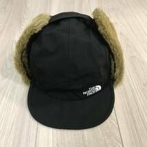 美品 L THE NORTH FACE Novelty Frontier Cap NN41708ノベルティ フロンティア フライト ボンバー キャップ 帽子 ファー ハット ブラック_画像4