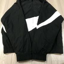 Nike STMT WVN HRB Statement Woven Jacket Black White Big Swooshナイキ ビッグ スウォッシュ スウッシュ ジャージ トラック ジャケット2_画像4