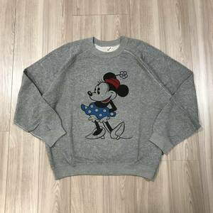 JOURNAL STANDARD relume DISNEY MICKEY MINNIE MOUSE SPORTS WEAR 別注 スウェット ミッキー ミニー マウス ディズニー トレーナー グレー