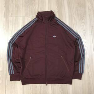 adidas BB TRACKTOP Lベッケンバウアー トラック ジャケット トップ マルーン ジャージ ライン パープル オリジナルス アディカラー ワイン