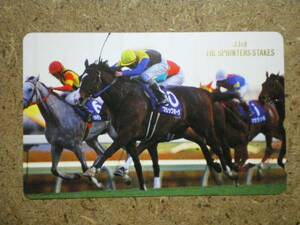 I1640*110-209973 black Hawk horse racing telephone card 