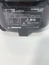 52n 100 IRIS OHYAMA アイリスオーヤマ RC-MC-30-B 炊飯器 3合 マイコンジャー ブラック 2019年製 動作確認済み 現状品_画像2