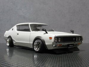 アシェット Hachette 1/24 国産名車 コレクション 日産 スカイラインGT-R KPGC110 ケンメリ カスタム改 ワタナベ グレー