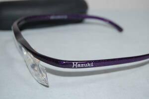 HAZUKI　ハズキルーペ　1.6X　ハズキクール（小さめ）　カラー:紫　中古品