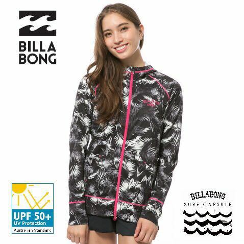 Lサイズ★BILLABONG ラッシュガード 水陸両用 ビラボン レディース 長袖ラッシュガード レディス水着