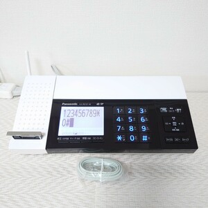 【美品】Panasonic パナソニック　FAX　KX-PD101（ピアノホワイト）中古インクリボン装填済・新品電話線付き　親機のみ　商品説明必読　