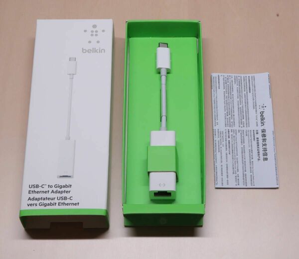 belkin USB-C to Gigabit Ethernet Adapter ギガビット イーサーネットアダプタ（未使用）b