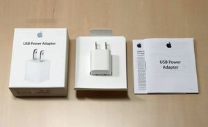 Apple 5W USB-A 電源アダプタ A1385 MD810LL/A iPhone 純正 充電器（良品）a