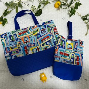 【ハンドメイド】 レッスンバッグ 上靴入れ