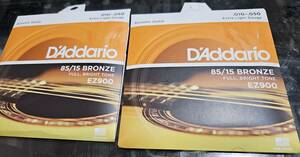 D’Addario ダダリオ EZ900 アコースティックギター弦　２セット　■mg2