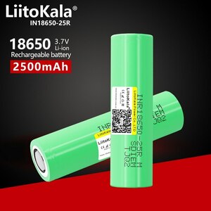 18650 2500mAh 3.7V大容量リチウムイオンバッテリー (2本)