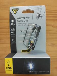 ★新品未使用★TOPEAKトピーク WHITELITE AERO USB 自転車フロントライト