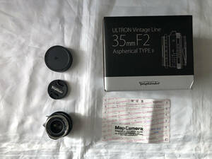 Voigtlander (フォクトレンダー) ULTRON Vintage Line 35mm F2 Aspherical TypeII VM(ライカM用) ブラック (保証書付き)