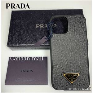 【未使用】PRADA iPhone12 12Pro 用ケースギャランデイカード付iPhone ブラック プラダ PRADA 黒