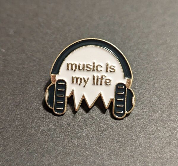 music is my life ピンバッジ ピンズ