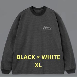 新品未開封　XL ennoy L/S BORDER T-SHIRTS XL 黒×白　エンノイ　ロンtee BLACK × WHITE 　スタイリスト 私物 即納