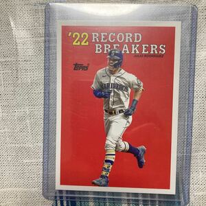 2023 TOPPS SERIES 2 JULIO RODRIGUEZ 1988 ’22 RECORD BREAKERS BOX TOPPER JUMBO ③