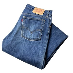 ブーツカット! 00s 日本製 Levi's リーバイス 517 ヴィンテージ ハイウエスト フレア ジーンズ デニムパンツ 濃紺 W33 メンズ 古着