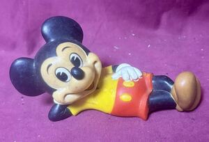 '74『MICKEY MOUSE』ミッキーマウス アンティーク ソフビ ドール 人形 ディズニー DISNEY