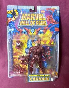 '97 TOYBIZ[MARVEL HALL OF FAME]UNMASKED CARNAGE action фигурка машина ne-jiSPIDER-MAN Человек-паук 