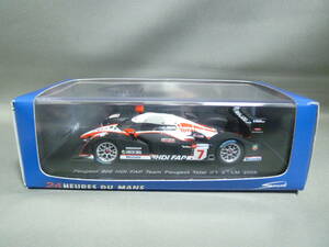 スパーク 1/43 トタル プジョー 908 HDI FAP J.ビルヌーブ ♯7 ルマン 2008 2nd LM Total Peugeot Spark