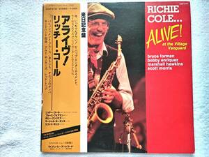 国内盤帯付 盤NM / Richie Cole / Alive! At The Village Vanguard / Pro．Ben Sidran / Charlie Parker / K26P 6150, 1982 / Post Bop