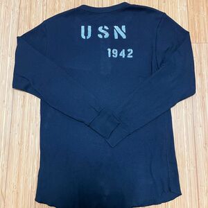 USN ヘンリーネック 長袖 ステンシル