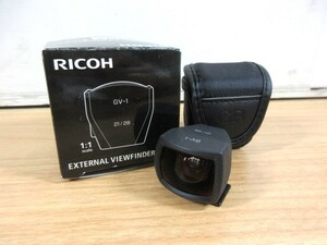 2D1-3「美品 RICOH リコー ビューファインダー GV-1」GR DIGITAL カメラ 現状品 箱入り EXTERNAL VIEWFINDER