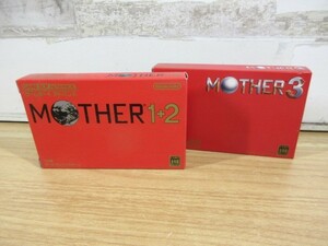 2K3-2「MOTHER 1＋2/3 ゲームボーイアドバンス ソフト 2点まとめて」箱・取説付き 動作未確認 任天堂 Nintendo マザー ジャンク