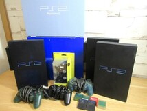 1ZC「1円～ PlayStation２ 本体 ５台まとめ ジャンク」PS2 プレイステーション2 SCPH-50000 NBNH/39000 RC/18000/10000 コントローラー_画像1