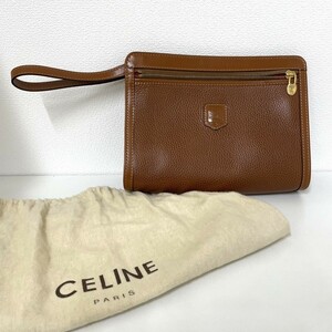 ◆CELINE　セリーヌ　ブラウン　セカンドバッグ　クラッチバッグ　保存袋付き◆