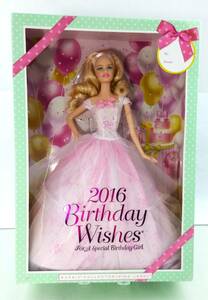 K/ 【未開封】 Barbie　2016　Birthday Wishes　バービー　人形　For A Special Birthday Girl　マテル　0126-1