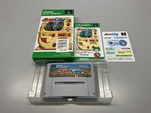 ★スーパーファミコン　『シムシティ　Sim City』箱・取説付き/SHVC - SC ※動作未確認