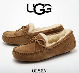 新品 未使用 アグ UGG モカシン メンズ オルセン スリッポン シューズ 靴 防寒 冬 モカシン ファー 27センチ